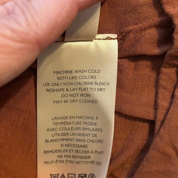 Free People Size M Frankie Dress Knit Brown Orange OB1395627 - Picture 8 of 8